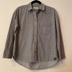 Madewell flannel westward striped shirt